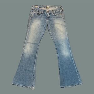 low rise y2k abercrombie flare jeans